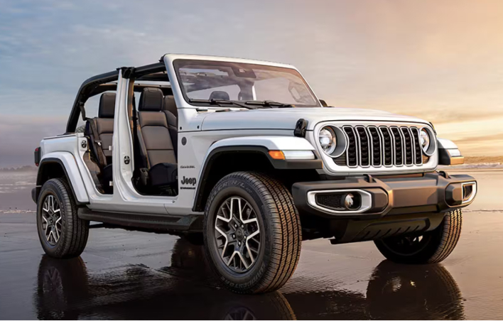 White Jeep Wrangler