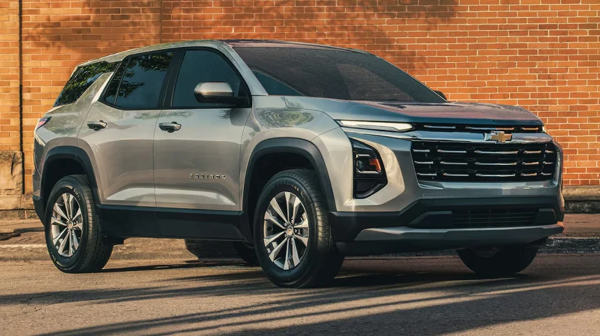 Parked Silver Chevrolet SUV