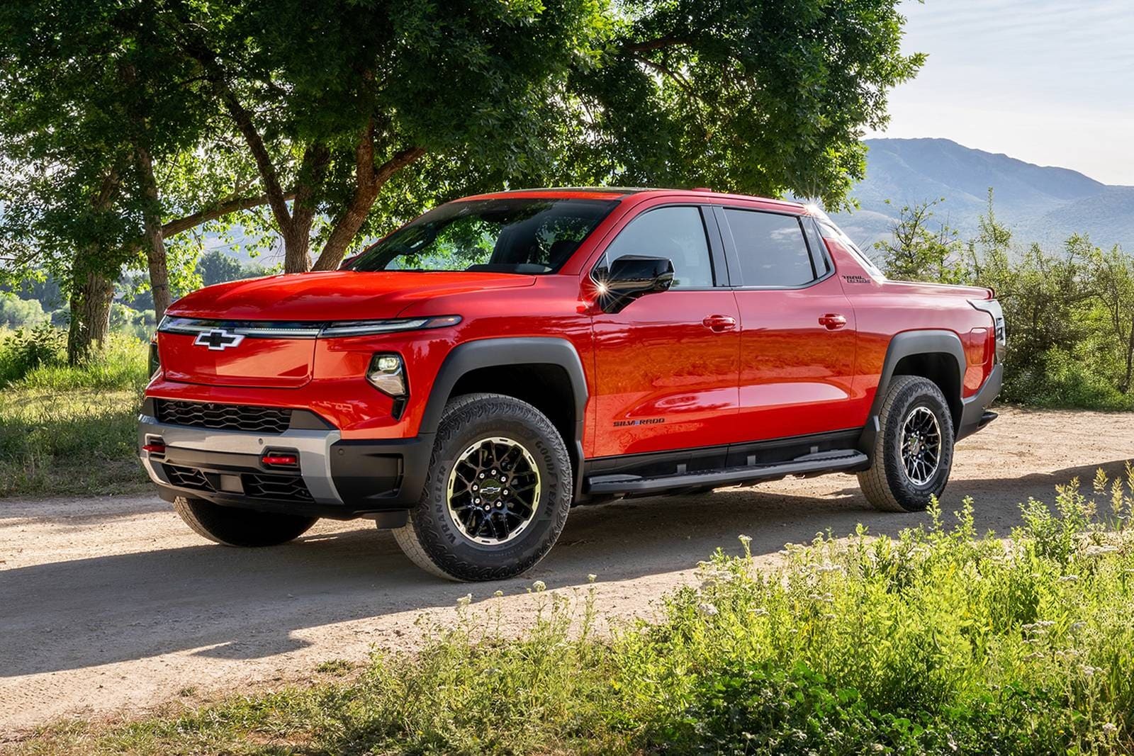 Chevrolet Silverado EV parked outdoors