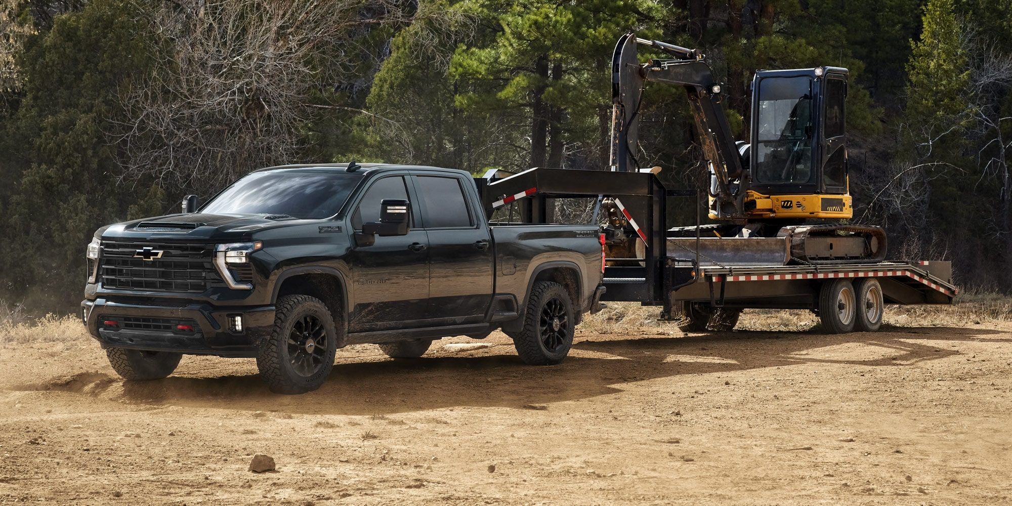 2026 Chevrolet Silverado HD work truck hauling equipment
