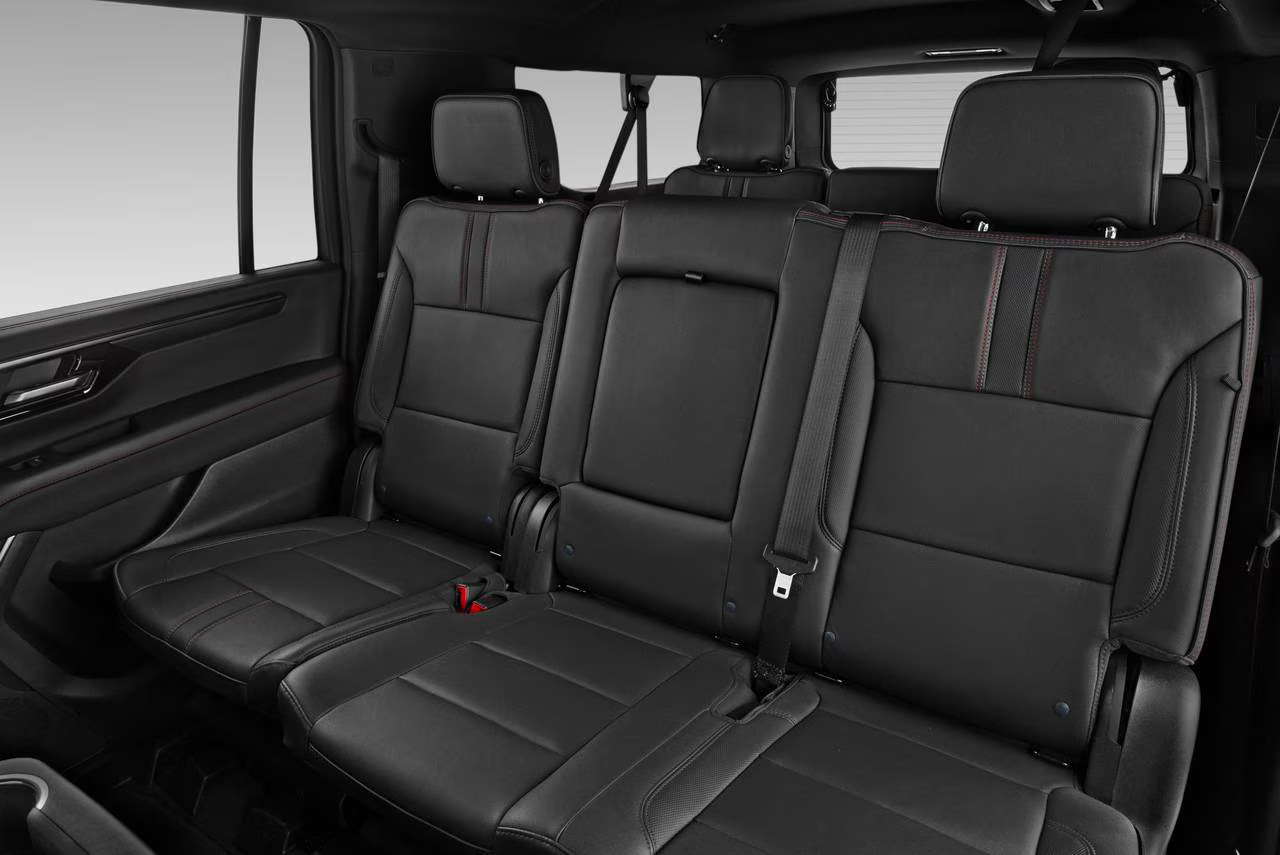 2027 Chevrolet Suburban second-row seating and folded cargo area image placeholder